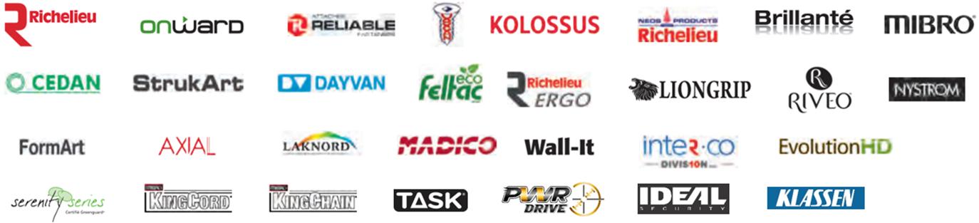 Richelieu's main trademarks