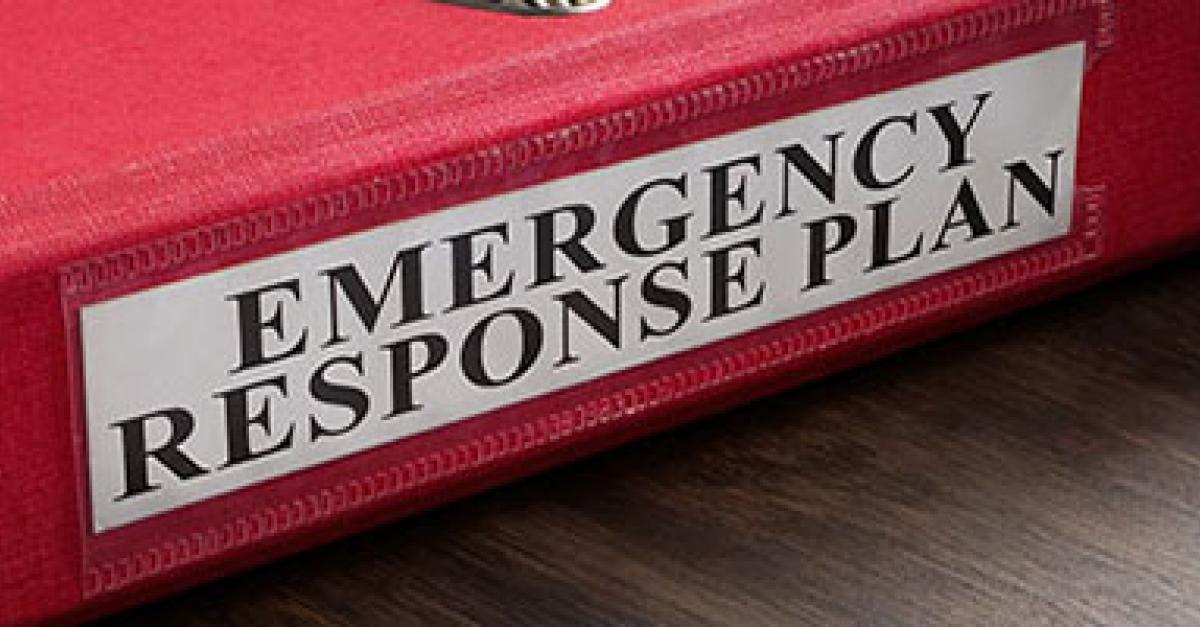 Picture of emergency response binder