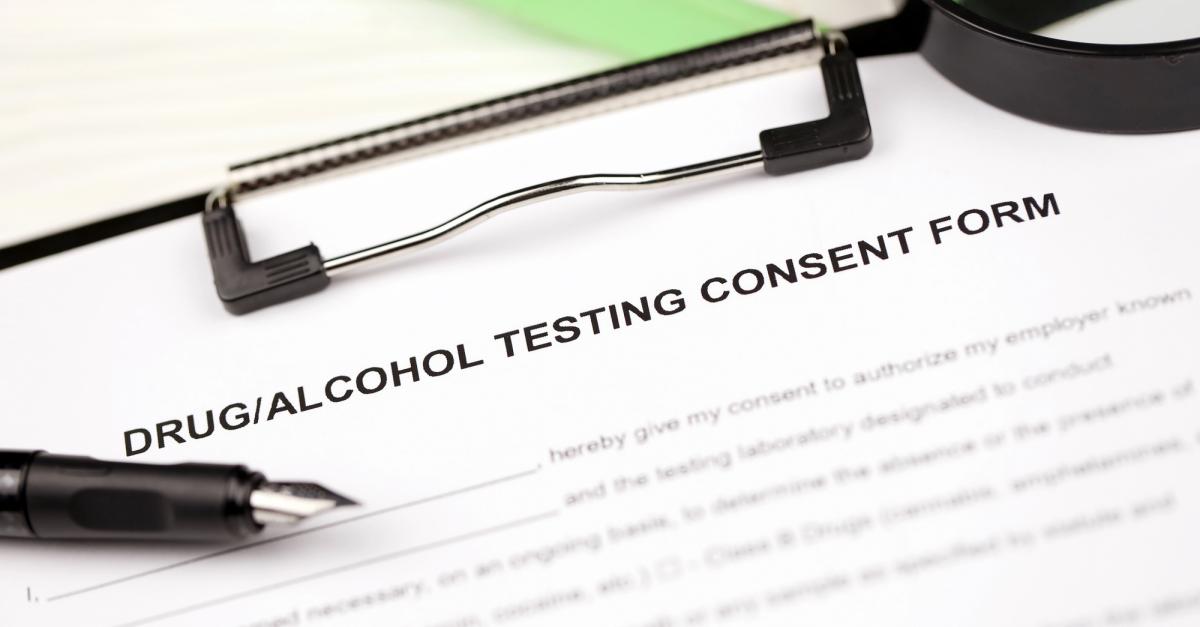 Generic drug/alcohol testing consent form