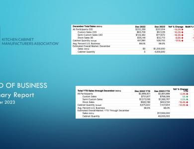 December Trend of Business